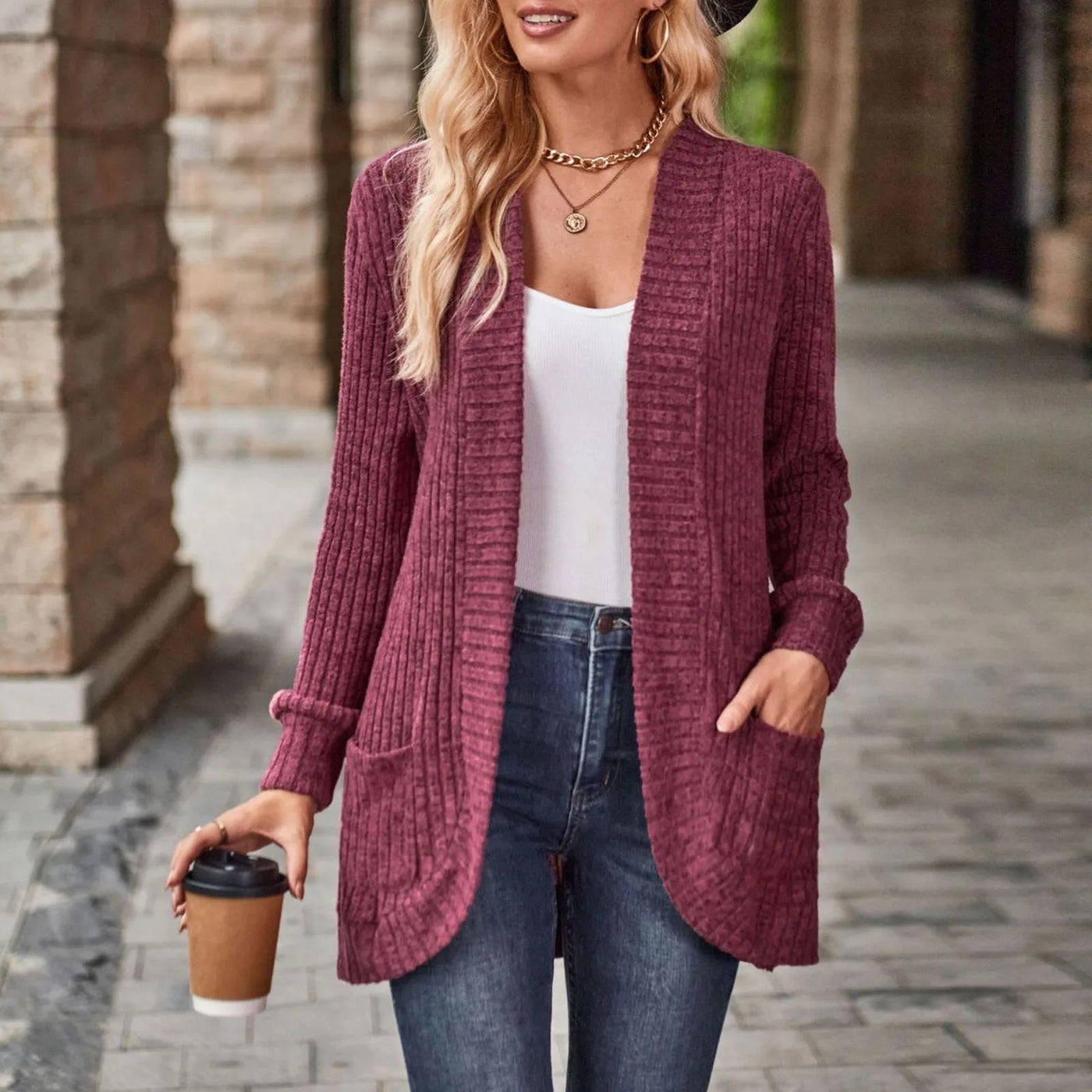 Stella™ | Ribbed Knit Cardigan I Comfort and Classic Style