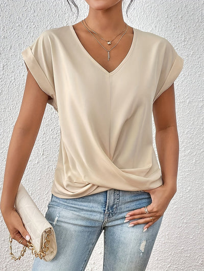 Layla ™ I Twist Front V-Neck Top