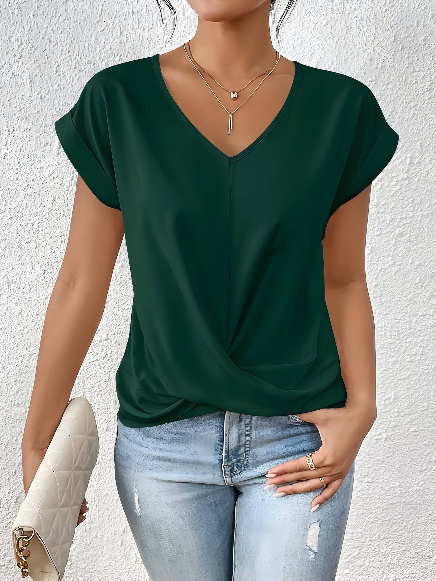 Layla ™ I Twist Front V-Neck Top