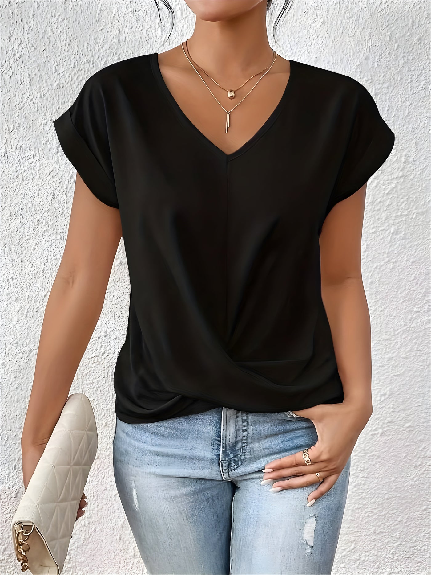 Layla ™ I Twist Front V-Neck Top