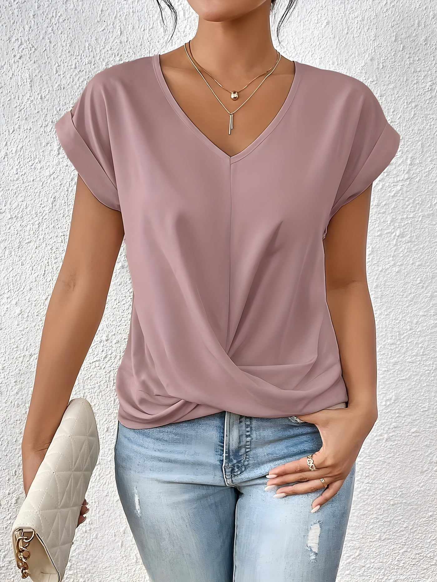 Layla ™ I Twist Front V-Neck Top