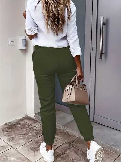 Sophia™ | High-Waist Slim-Fit Trousers