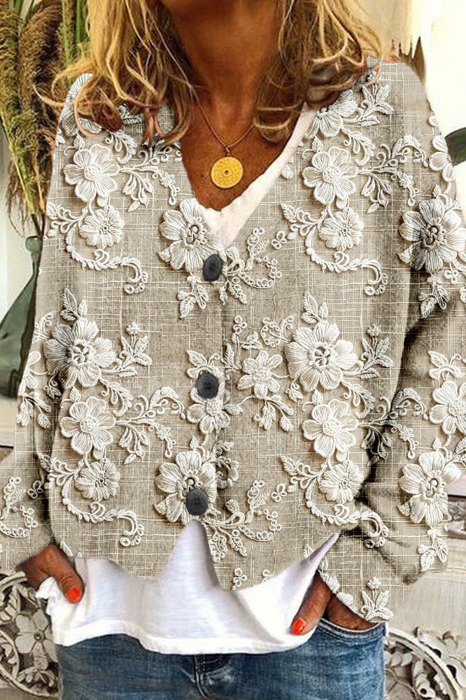 Abigail™ | Cardigan with Petal Yarn