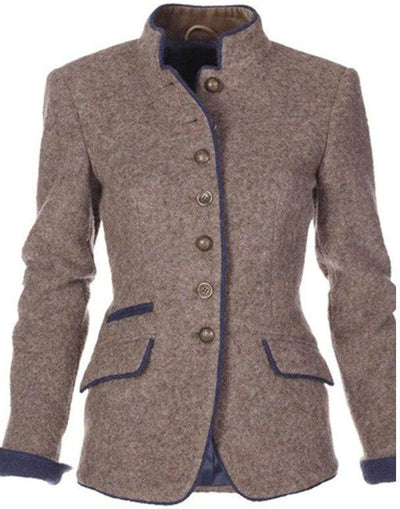 Valerie™ I Elegant cardigan with high collar
