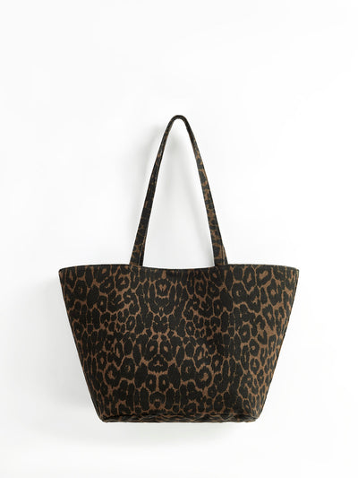 Natalie™ I Shoulder bag with leopard print