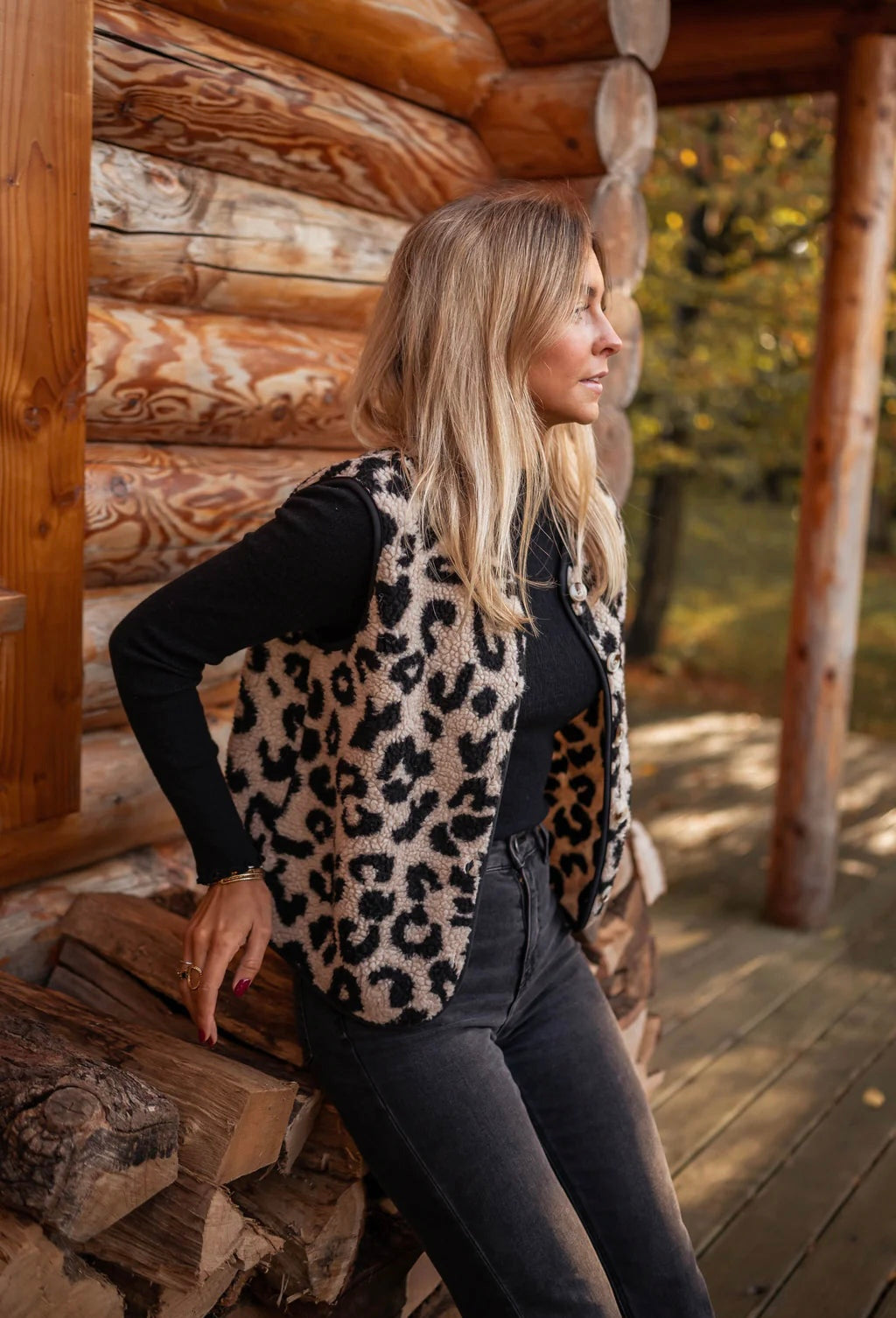 Astrid™ I Leopard Knit Vest