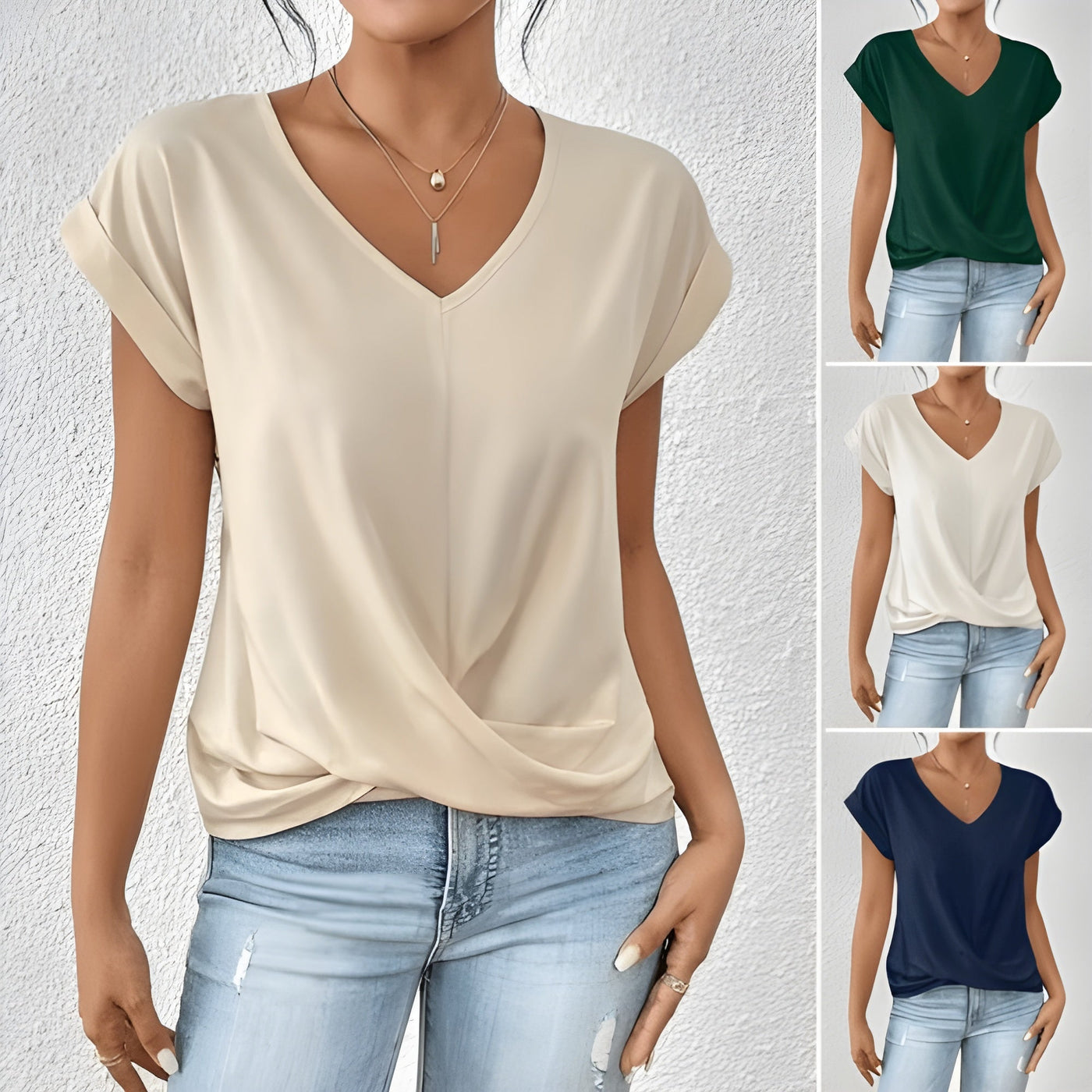 Layla ™ I Twist Front V-Neck Top