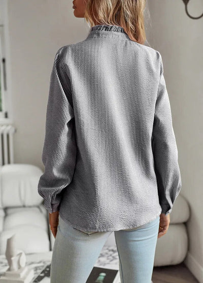 Grace™ | Ruffled button blouse