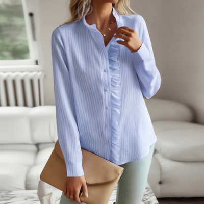 Grace™ | Ruffled button blouse