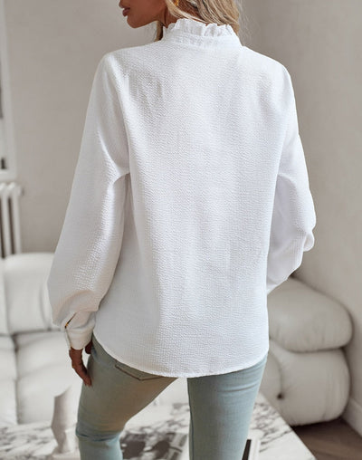 Grace™ | Ruffled button blouse