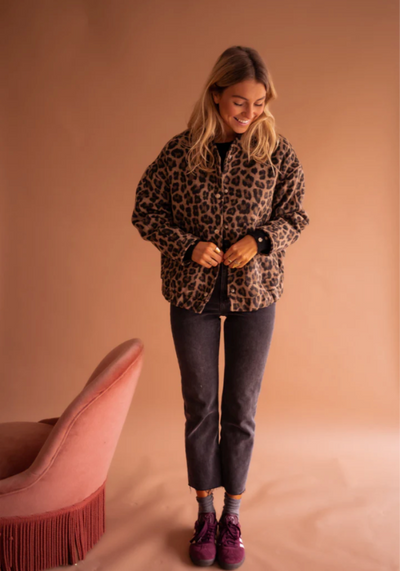 Leona™ I Leopard Bomber Jacket