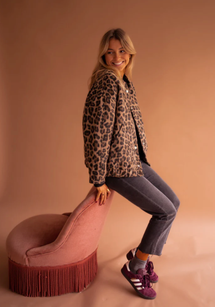 Leona™ I Leopard Bomber Jacket