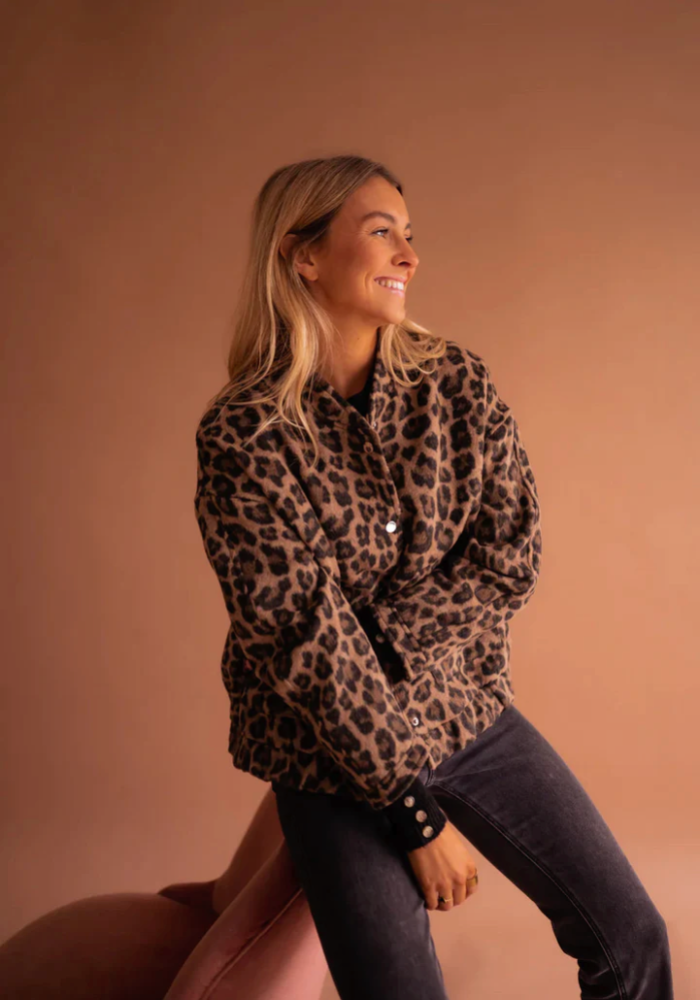Leona™ I Leopard Bomber Jacket