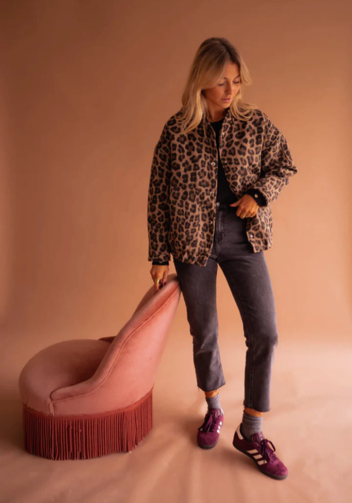 Leona™ I Leopard Bomber Jacket