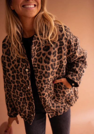 Leona™ I Leopard Bomber Jacket