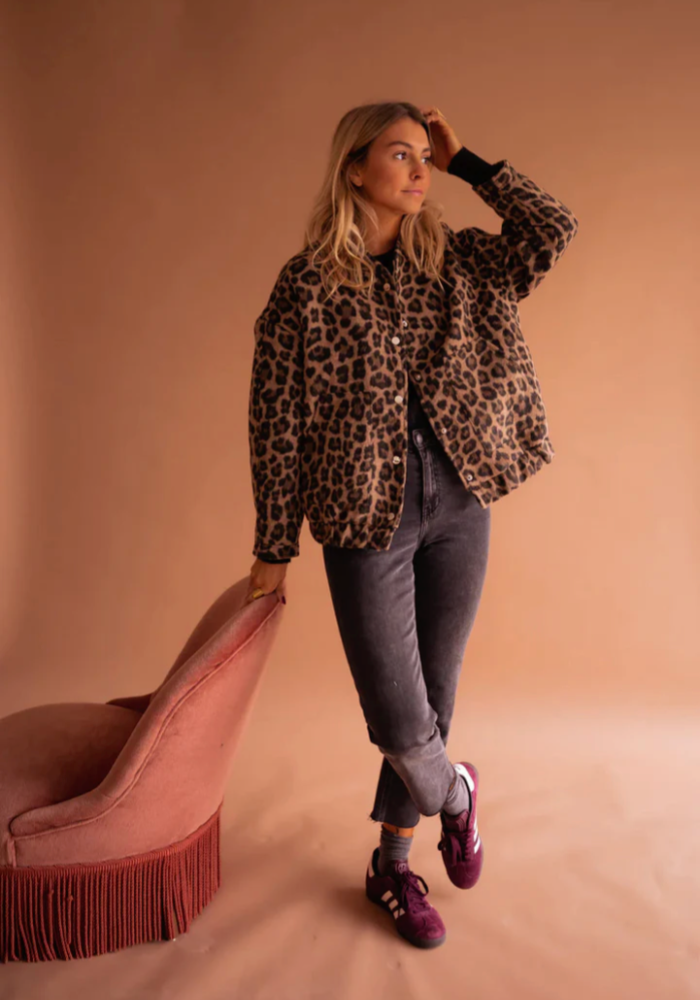 Leona™ I Leopard Bomber Jacket