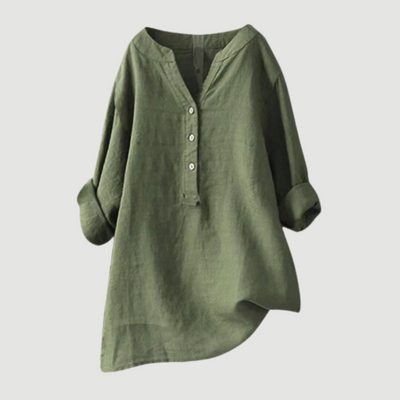 Freja™ I Light & Comfortable Linen Shirt with Buttons