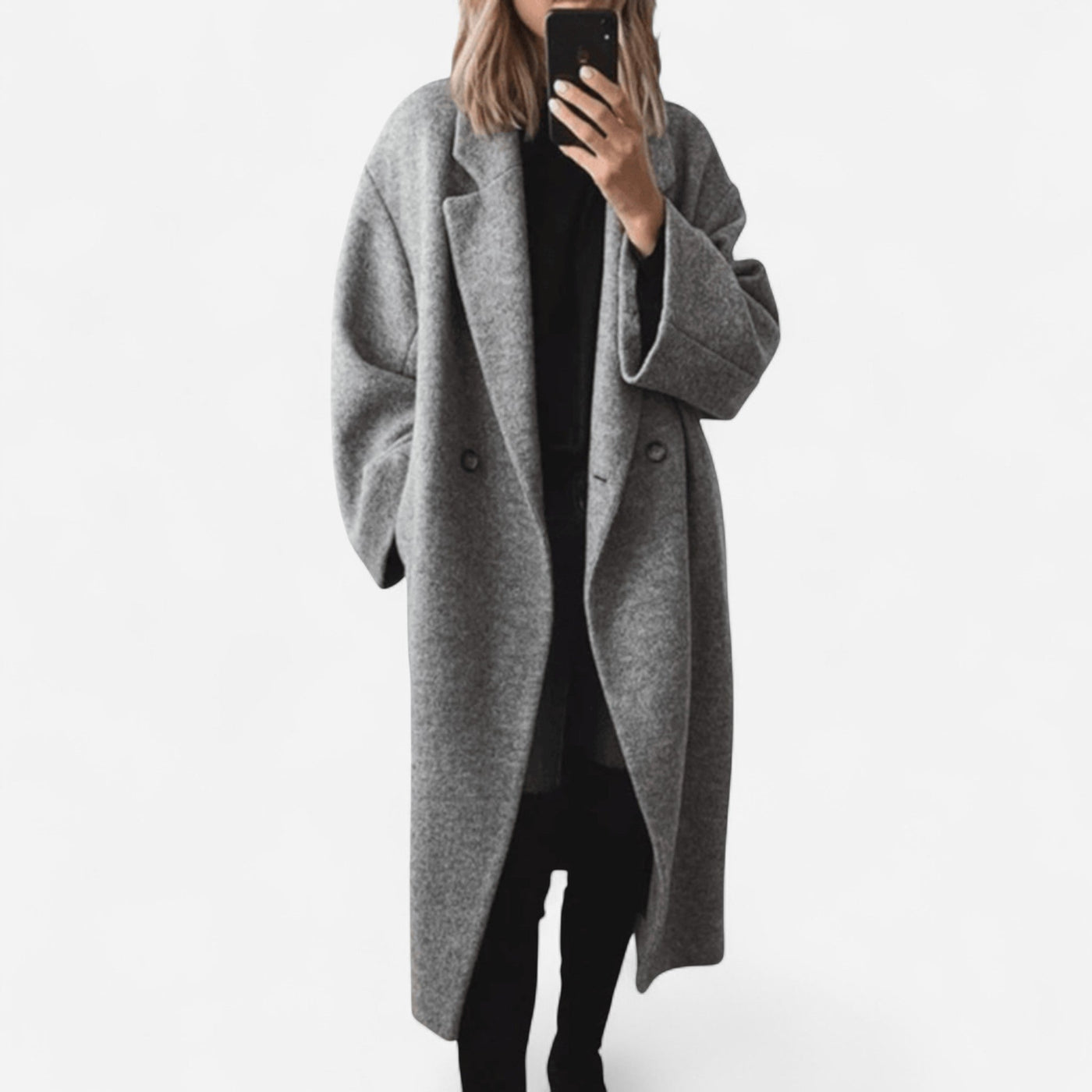 Margot™ | Elegant Oversized Grey Coat