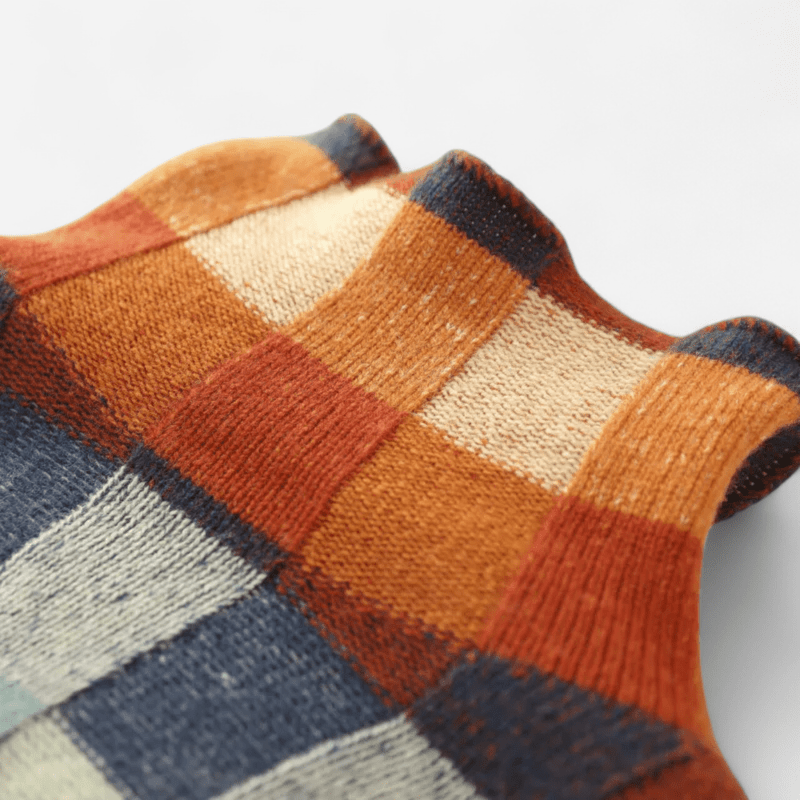 Sanne™ | Elegant Couture Patchwork Turtleneck