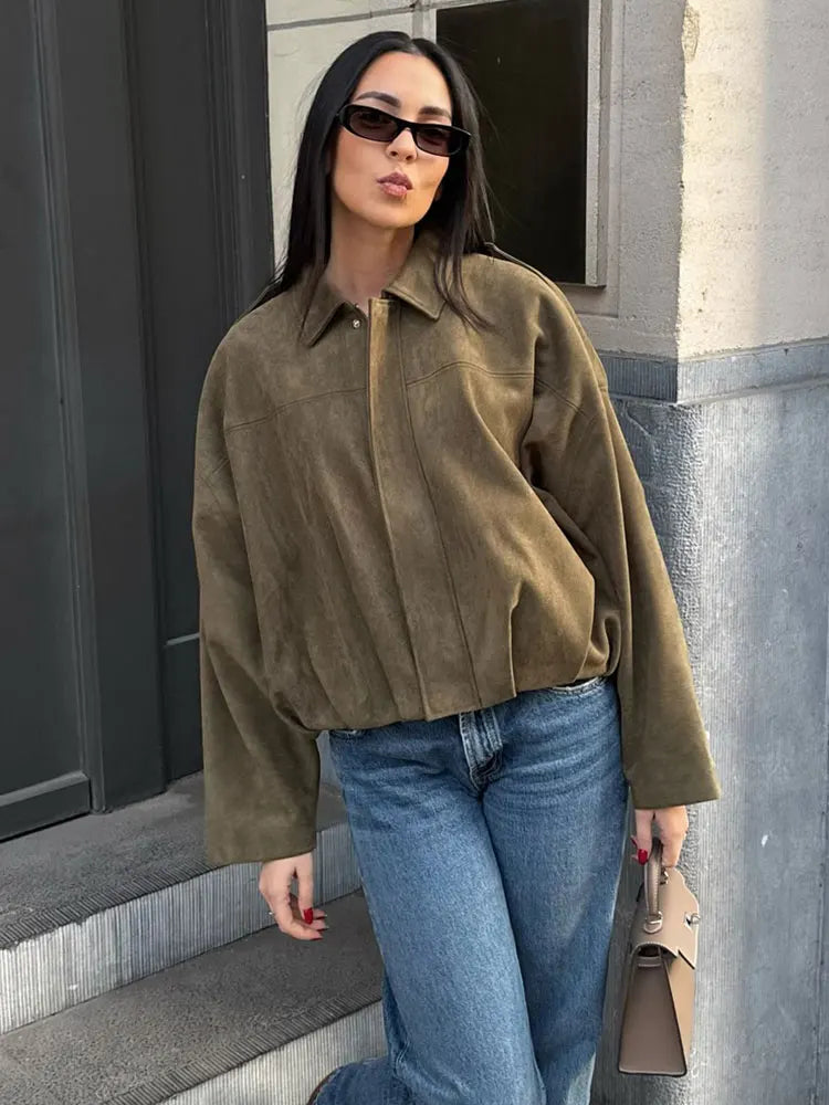 Lindsay ™ | Suede Oversized Jacket