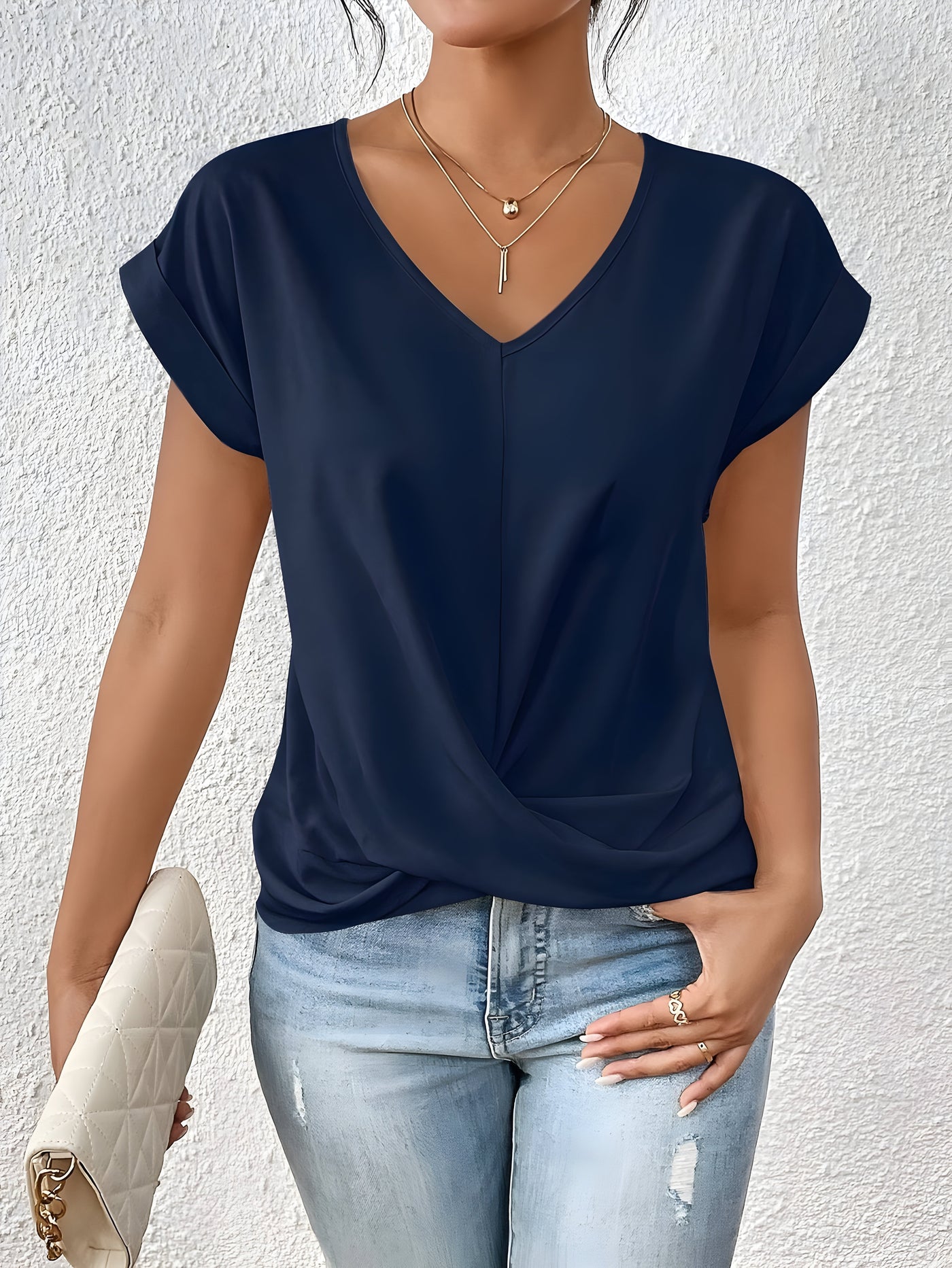 Layla ™ I Twist Front V-Neck Top