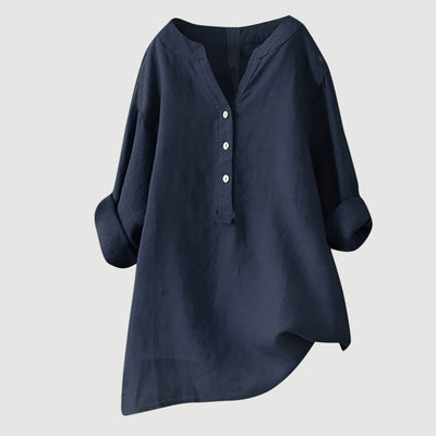 Freja™ I Light & Comfortable Linen Shirt with Buttons
