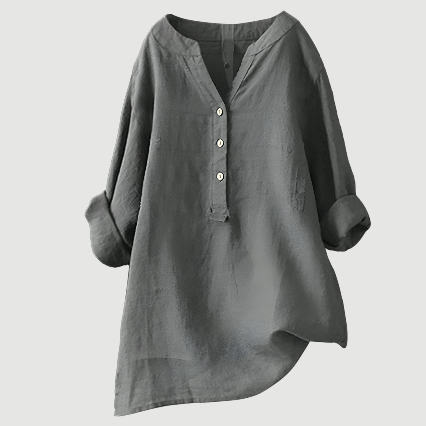 Freja™ I Light & Comfortable Linen Shirt with Buttons