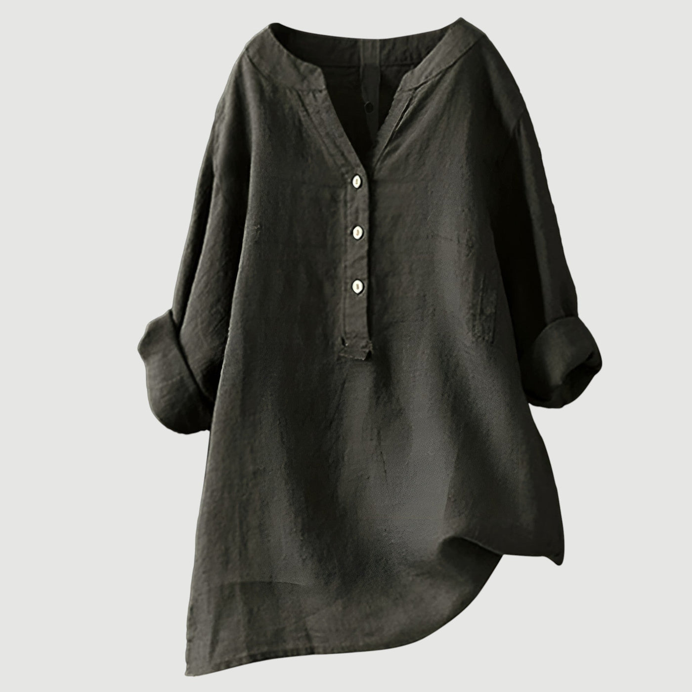 Freja™ I Light & Comfortable Linen Shirt with Buttons