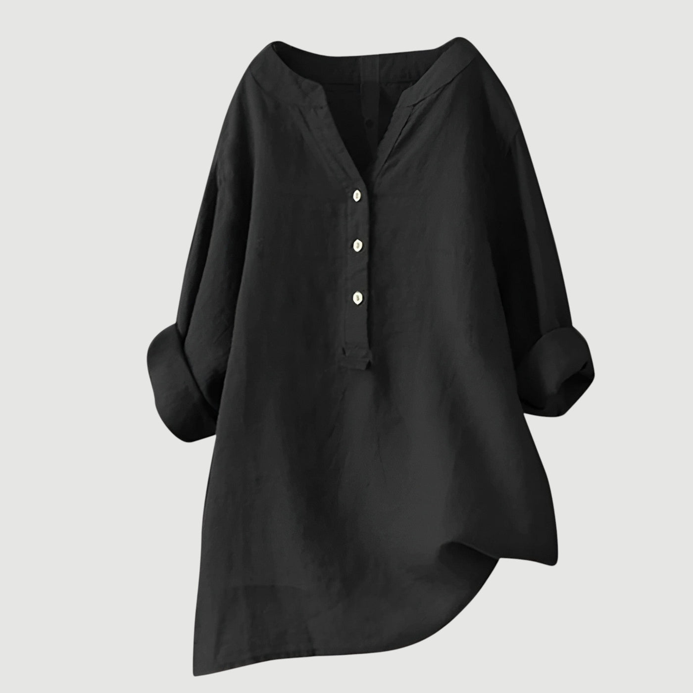 Freja™ I Light & Comfortable Linen Shirt with Buttons