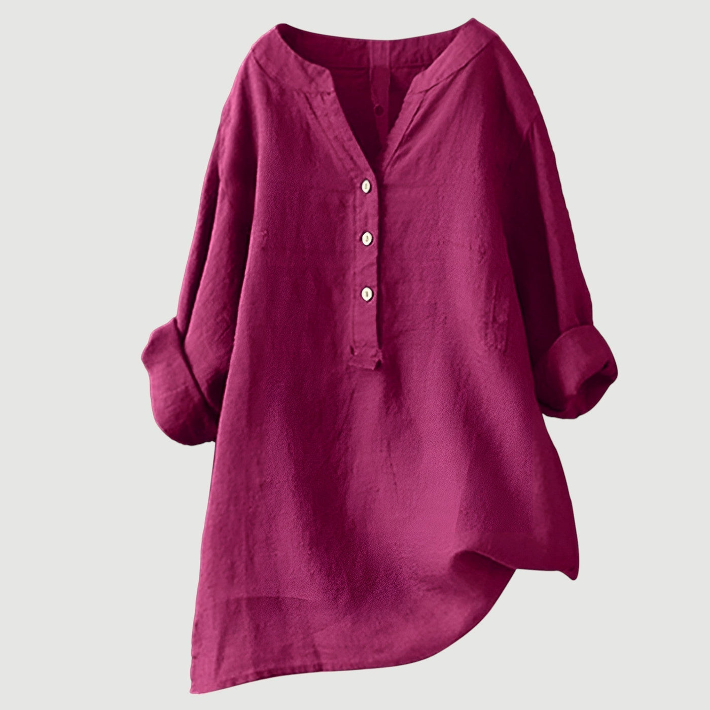 Freja™ I Light & Comfortable Linen Shirt with Buttons
