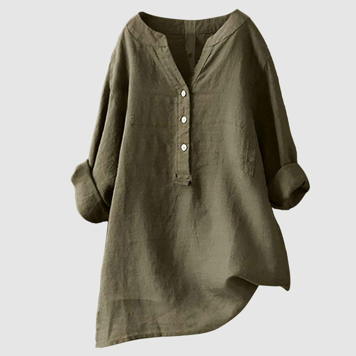 Freja™ I Light & Comfortable Linen Shirt with Buttons