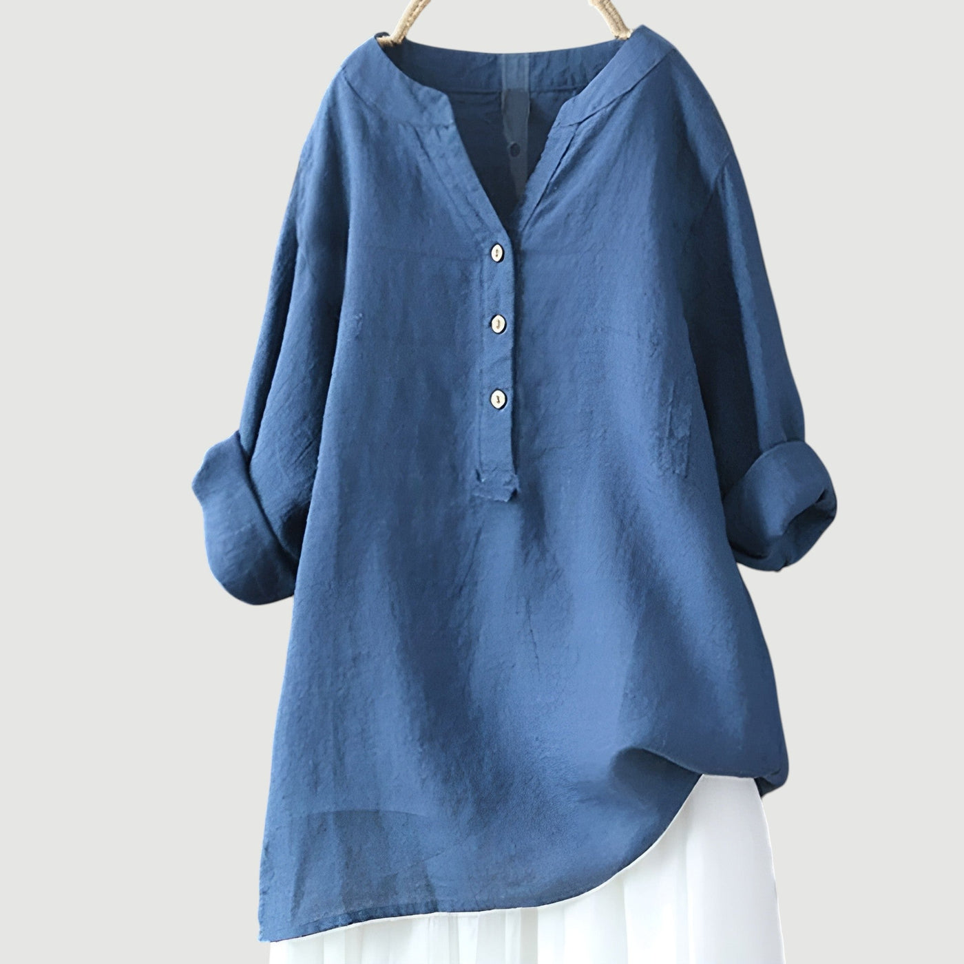 Freja™ I Light & Comfortable Linen Shirt with Buttons
