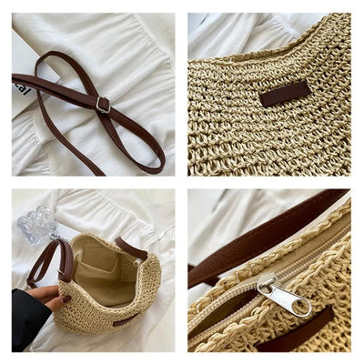 Zoeyᵗᵐ I Straw Crossbody Bag