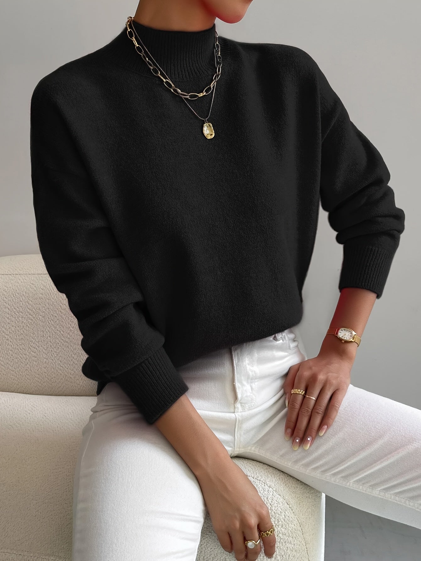 Beverly™ | Elegant Sweater with High Collar