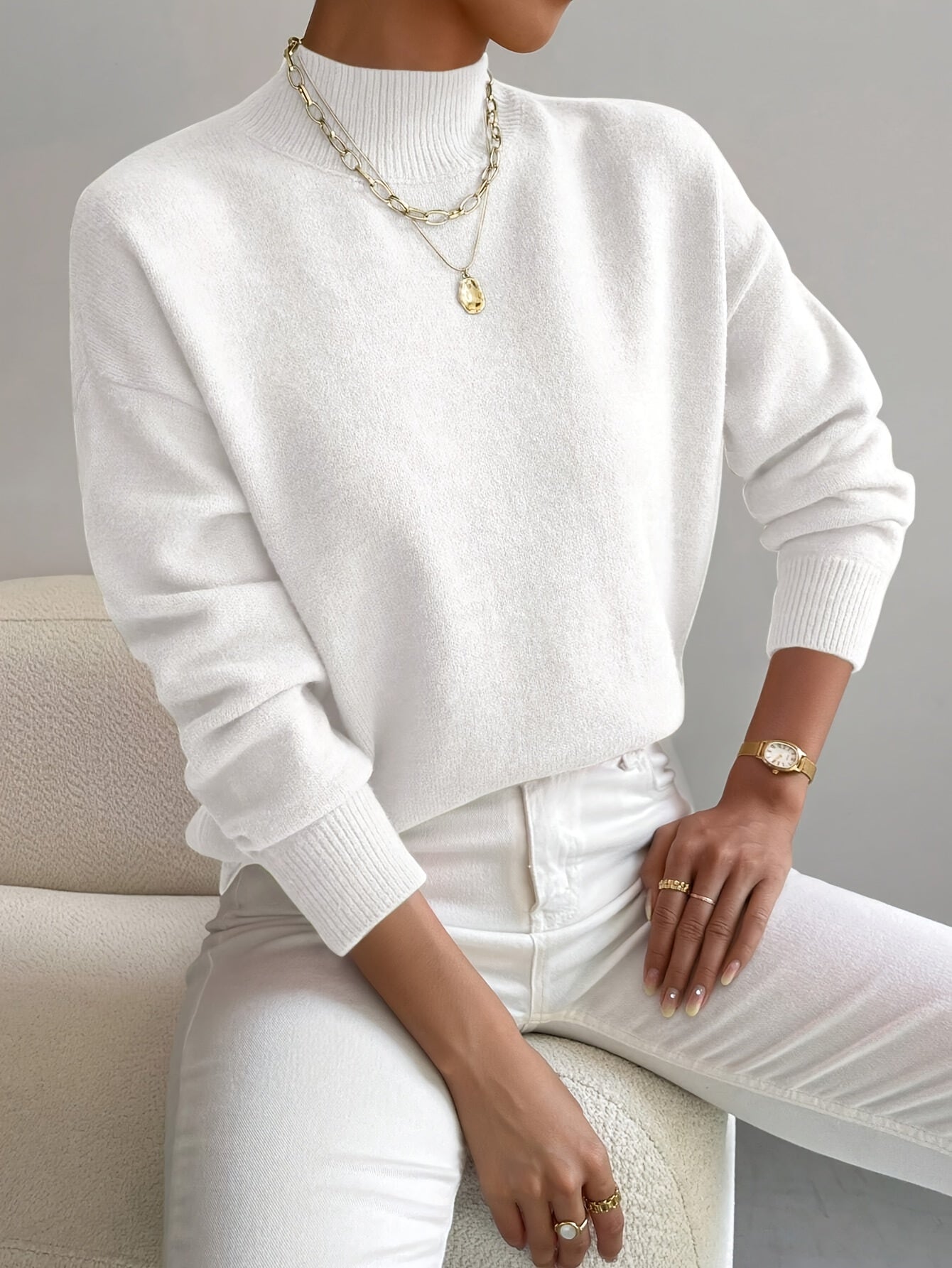 Beverly™ | Elegant Sweater with High Collar