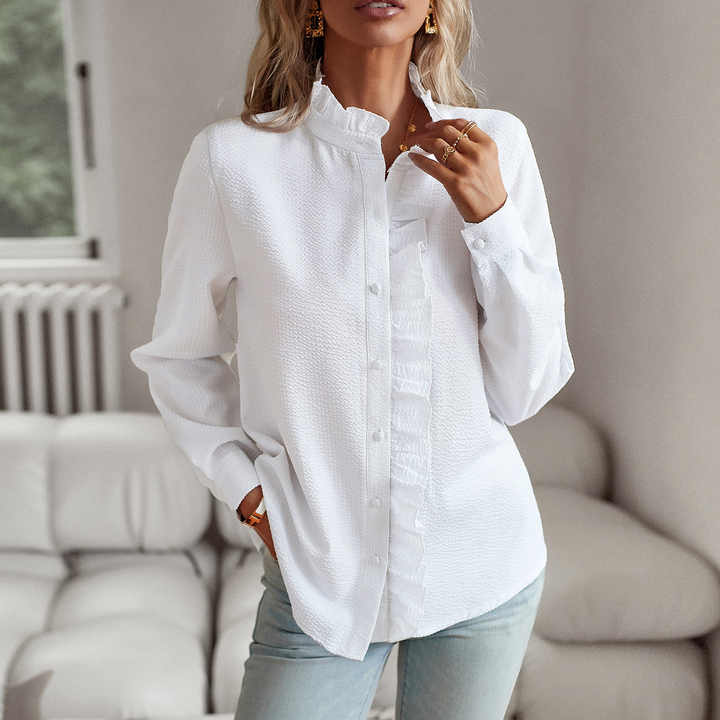 Grace™ | Ruffled button blouse
